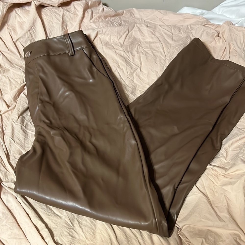 Brown Leather Pants